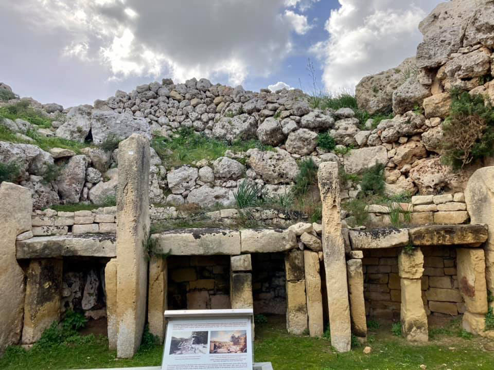 Megalithic stone temple at Ggantija on Gozo, Malta