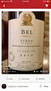 Bel Syrah of Malta