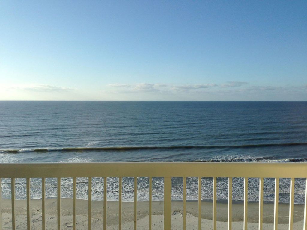 View from a balcony at Myrtle Beach