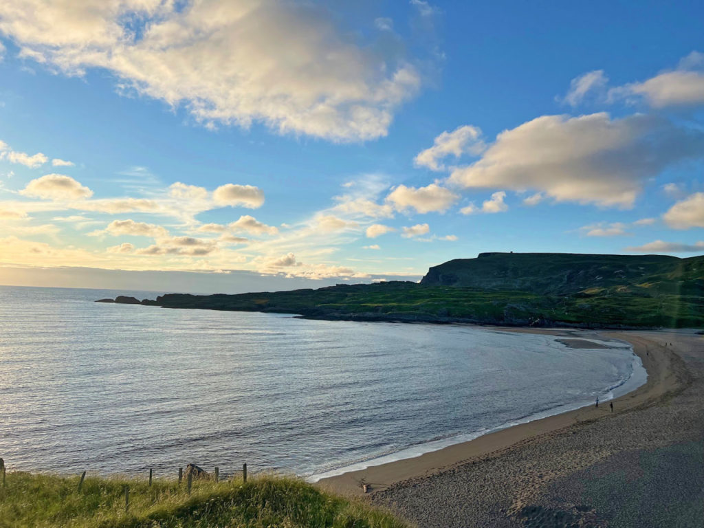 Sandy beach at Glencolmcille, County Donegal, Ireland.