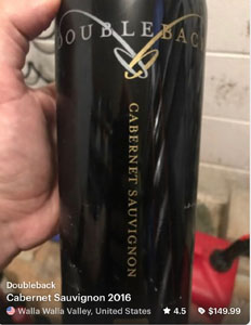 Drew Bledsoe's Doubleback Cabernet Sauvignon
