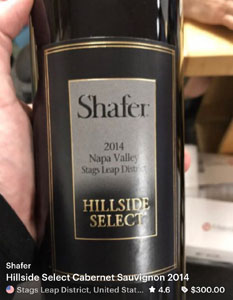 Shafer 2014 Napa Valley Stag's Leap Hillside Select Cabernet Sauvignon
